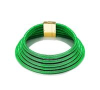 Wosois African Choker Necklace Gold Rope Weave Collar Layered Boho Tribal Chokers Multilayer Statement Party Jewelry Accessories for Women, M, Zinc, No Gemstone