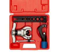 Wostore Eccentric Flaring Tools Set and Tube Cutter Kit for 7 Dies Sizes 3/16-3/4inch Refrigeration HVAC 45 Degree Heavy Duty