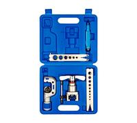 Wostore Flaring Tools Set 2 Flaring Bar for 15 Dies Sizes Eccentric Cone Refrigeration HVAC with Tube Cutter and Reamer