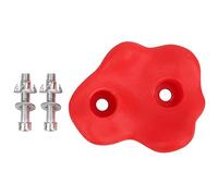 wosume 10 pcs Climbing Holds, Easy to Grasp Rock Climbing Holds, for Kids to Climb and Play Outside Wall Climbing Accessories Outdoor Sports Amusement Equipment(red)