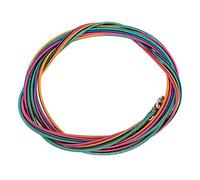 wosume Bass Strings, 5 String Bass Guitar Flatwound Strings, Durable Bass Strings for Bass Beginner Band, Nickel, Uncoated, Assorted Color