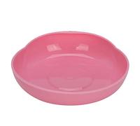 wosume Durable Elderly Care Eating Plate, Safe Non-Slip Spill-Proof Plate, Red Pratical for Older People with Limited Mobility