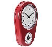 Wosune Retro Wall Clock, Kitchen Wall Clocks, Vintage Wall Clock Big Watch Hanging Clock, Kitchen Timer Wall Clock Kitchen for Living Room Bedroom