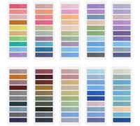 Wosyoodo 2000 Pcs Book Tabs, Sticky Tabs, Writable Index Tabs, Book Tabs for Annotating, Coloured Annotation Tabs for Reading Notes, Books, Classify Files, Office Supplies