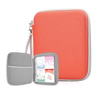 WOT I Card Holder for Yoto Cards, 80 Pockets Card Case with Zipper for Player & Mini Audiobook Cards, Portable Card Binder with Mesh Bag for Travel, Orange
