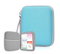 WOT I Card Holder for Yoto Cards, 80 Pockets Card Case with Zipper for Player & Mini Audiobook Cards, Portable Card Binder with Mesh Bag for Travel, Blue
