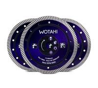 WOTAHI 3-Piece Turbo Diamond Tile Cutting Blades, 7 inch (180 mm)