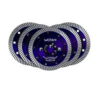 WOTAHI 5-Piece Turbo Diamond Saw Cutting Blades, 4-1/2 inch (115 mm)