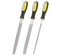 WOTAHI Metal File Set - 3PCS T12 Carbon Steel Files with 200mm/8-Inch Double-Sided Teeth in Round, Half-Round, and Flat Shapes for Professionals and DIY Woodworking/Metalworking