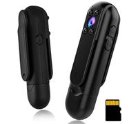 WOTCHA - Body Camera with 32GB Card, HD 1080P Mini Body Camera with Motion Detection, IR Night Vision, Small Portable Pocket Camera for Outdoor Sports