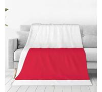 WOTDKG Fleece Throw Blanket, Fuzzy Throw Blanket for Couch Sofa Soft Warm Cozy Furry Decorative,Polish Flag Print