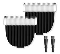 wotdmu 2 Pack Pet Grooming Replacement Blades for ONEISALL Dog Grooming Kit, Low Noise Pet Clipper Replacement Blades Compatible with ONEISALL Dog Clippers, Cleaning Brush, Black