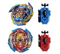Wotean Gyroscope Turbo 4D Arena Metal Fusion Battle Spinner Kit with Battle Launcher, Gift Set (163+173-1)