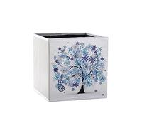 WOTEG Decorative Storage Bins,9.84inch Collapsible Storage Cubes - Cube Storage Organizer Bins Diamond Space Saving Closet Organizer for Toys Clothes Storage