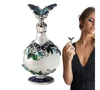 WOTEG Fancy Perfume Bottle | Oil Glass Metal Flower Perfume Bottle,Empty Fragrance Bottle Scent Bottle Home Decor Lady