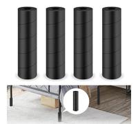 Wotendy 4 Pack Bed Frame Toe Protectors, Bed Frame Leg Covers, Bed Frame Feet Protectors for Toe Saver Keep Your Toes from Hard Furniture Legs Bed Corner Guards, Black