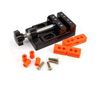 Wotendy Mini Drill Press Vise, versal Flat Clamp Table for Jewelry Walnut Nuclear Watch Repairing Clip On DIY Sculpture Craft Carving