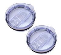 Wotermly 2 Pack 20 oz tumbler lids replacement, Spill Proof Splash Resistant Lids Mug Topper Fit for Rambler and More Coffee Mugs