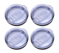 Wotermly 4 Pack Tumbler Replacement Lids for 20 oz Tumblers, Spill Proof Splash Resistant Lids Covers Fit for Rambler and More Coffee Mugs, 4 Lids