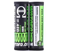 Wotofo Dual Core Fused Clapton Prebuilt Wire 0.62 Ohm Pack of 10 Ready Wrapped