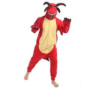 wotogold Animal Green Dragon Pajamas Unisex Adult Cosplay Costumes with Horn Green XXL