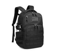 Wotony Military tactical backpack, backpack for men black small tactical assault bag (Black, 18.5 inch)