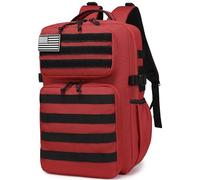 Wotony Military Tactical Backpack for Men, Waterproof Daypack, 3-Day Assault Pack, Molle Bag with Water Bottle Holder, Getaway Solids, 25L