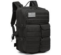 Wotony Tactical Backpack - Military waterproof backpack with multiple pockets and tactical gear for the outdoors, Black, 35L, Tactical Backpack