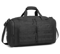 Wotony Tactical Duffle Bag for Men, Duffle Bag for Gym, Travel - Military Weekender Workout Molle Bag, Black, 35L, Tactical Duffle Bag Tactical Duffle Bag for Men Tactical Gym Bag Molle Duffle Bag