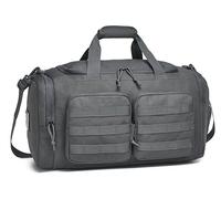 Wotony Tactical Duffle Bag for Men, Duffle Bag for Gym, Travel - Military Weekender Workout Molle Bag, Dark Gray, 50L, Tactical Duffle Bag Tactical Duffle Bag for Men Tactical Gym Bag Molle Duffle Bag
