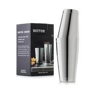 WOTOR Boston Cocktail Shaker Set, 530ml & 830ml Stainless Steel Weighted Shaker Tins, Metal Martini Shaker Drink Mixer for Bartending, Professional Bar Tools for Bartender