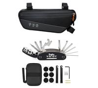 WOTOW 16 in 1 Multi-Function Bike Bicycle Repair Tool Kit and Bike Frame Bag Bundled Products Cycling Accessories for MTB, Road Mountain Bike