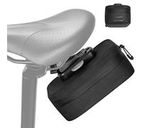 WOTOW Bike Saddle Bag - 0.64L Waterproof Zipper Seat Bag with Magnetic Quick-Release Buckle Attachment & Mounting Brackets for Road & Mountain Bike