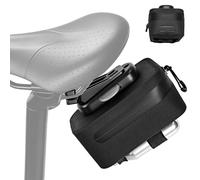 WOTOW Bike Saddle Bag - 0.64L Waterproof Zipper Seat Bag with Magnetic Quick-Release Buckle Attachment & Mounting Brackets for Road & Mountain Bike