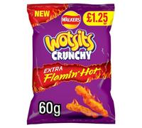 Wotsits Crunchy Extra Flamin' Hot Sharing Bag Crisps 15 x 60g BBE 23/06/24