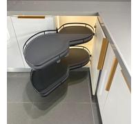 WOTZOV 36" Pull Out Corner Kitchen Cabinet Storage Shelf Soft Close Blind Spot Left Side Pull Out Design Maximize Space & Accessibility SCAF For 800mm cabinet，Pull Left (Open Right) For