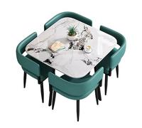 WOTZOV 5Piece Dining Set For 4: Stylish Square/Round Kitchen Table & Chairs Perfect For Small Spaces Ideal For Family Gatherings And Entertaining.,Square f 80cm/31.5in