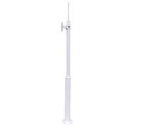 WOTZOV Adjustable Solar Battery Surveillance Camera Mount - 2.5M Outdoor Vertical Pole Holder - Durable Weather-Resistant Security Camera Accessory,A 3m (9.8ft)