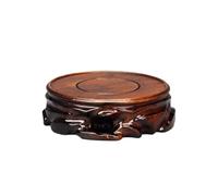 WOTZOV Basics Plant Stand Solid Wood Round Base Flower Bonsai Vase Wine Jar Crafts Ornaments Wooden Bracket Indoor Tall Plant Stand