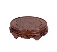 WOTZOV Basics Plant Stand Vase Round Base Solid Wood Teapot Base Potted Fish Tank Base Incense Burner Wine Bottle Bracket Indoor Tall Plant Stand，Large
