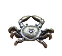 WOTZOV Miniature Desktop Ornaments Sculpture Statue Decorative Collectibles Brass Pure Copper Solid Crab tion Animal Model Statue Figurine Miniature Tea Pet Ornaments Antique Br