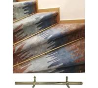 WOTZOV Stair Carpet Rods Stair Carpet Fixing Bar, Round Metal Bar For Carpet Runners, Easy To Install, Stair Carpet Sliding Bar Carpet Runner,1 Pcs 130cm/51.2in/4.3ft