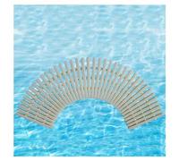 WOTZOV Swimming Pool Grates,Swimming Pool Drain Cover Set, 2Pcs 25X100Cm Abs Plastic Overflow Grating, Splicable Floor Drain Grate For Indoor/Outdoor Efficient Water Drainage,25x 100cm 6pcs