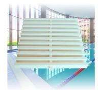 WOTZOV Swimming Pool Grates,Swimming Pool Overflow Drain Cover, Splicable Abs Drain Mat, 3-Way Water Drainage Solution, 2-Pack, 18X100Cm For Efficient Pool Drainage System,30x 100cm 2pcs