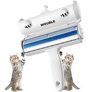 Wouble Pet Hair Remover Roller, Reusable Dog Cat Hair Removal Brush, Lint Roller Clean Pet Fur from Carpet, Furniture, Rugs, Laundry, Clothes and Bedding, Sofa, White