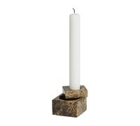 Woud Jeu de dés 1 candle holder marble Brown