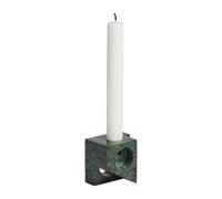 Woud Jeu de dés 2 candle holder marble Green