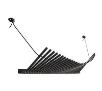 Woud KnaEgt Coat Rack Black Oak/Black Leather