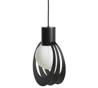 Woud Lunar Pendant Between Black