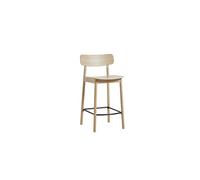 Woud Soma Counter Bar Stool White Pigmented Lacquered Oak